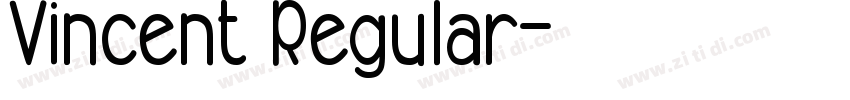 Vincent Regular字体转换